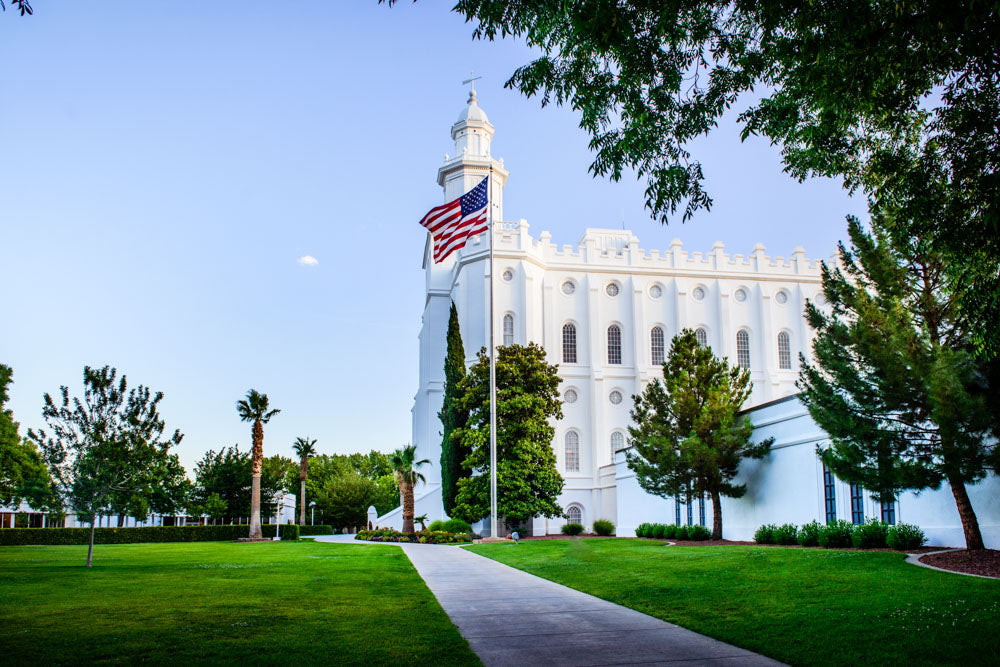 St George Temple - Pathway by Scott Jarvie