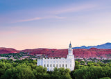 St. George Temple - Above the Trees 5x7 print