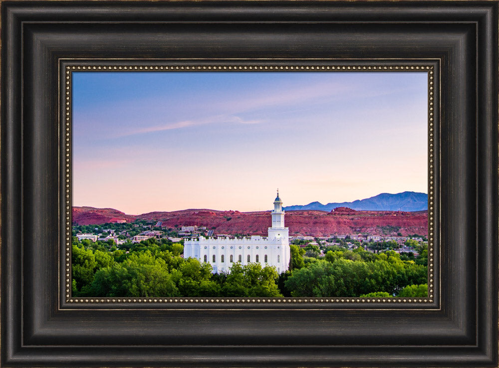 St George Temple - Above the Trees by Scott Jarvie