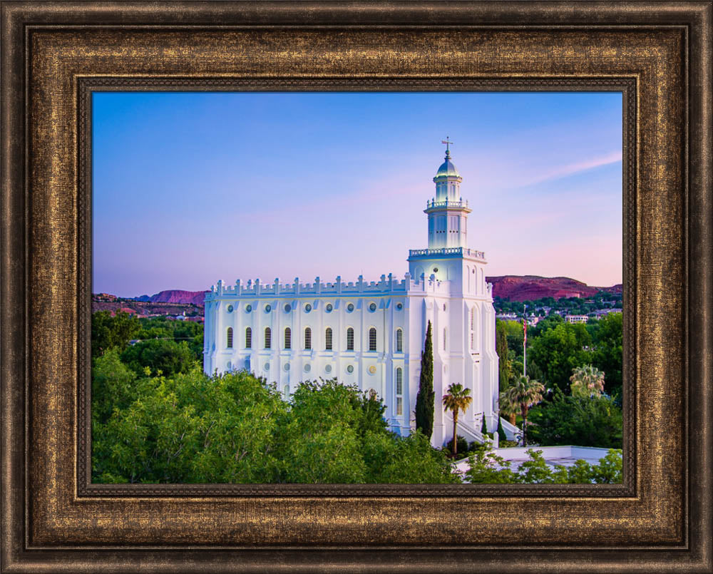 St George Temple - From the Trees by Scott Jarvie