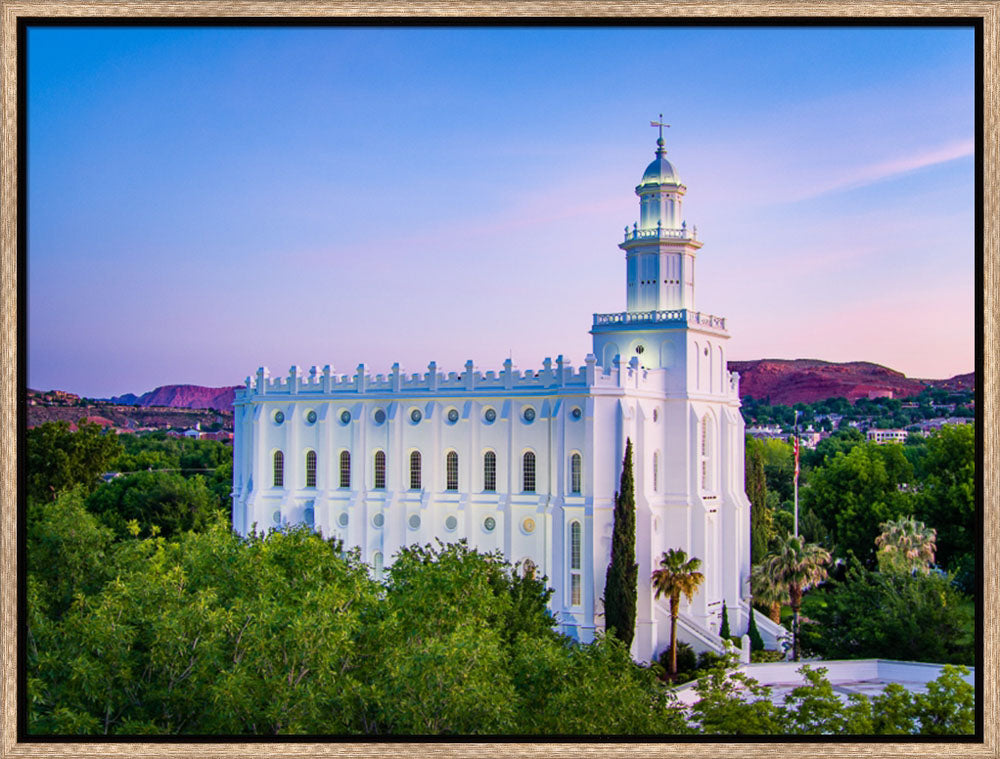 St George Temple - From the Trees by Scott Jarvie