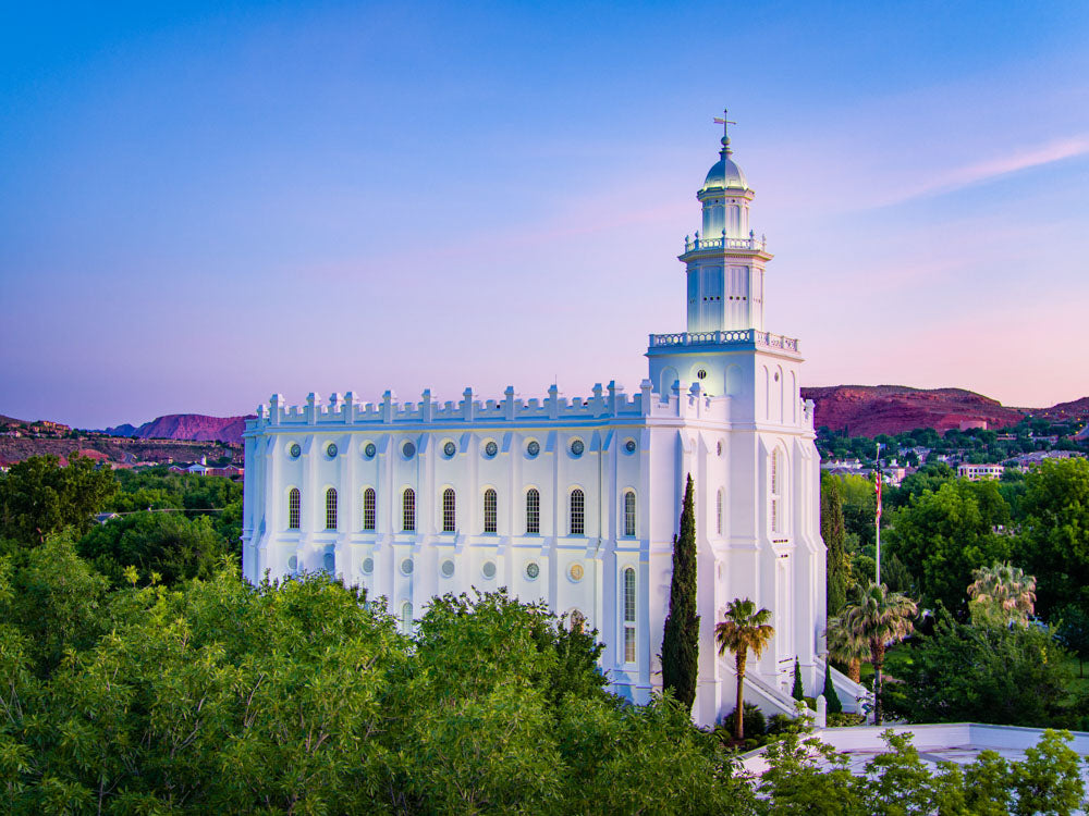 St George Temple - From the Trees by Scott Jarvie