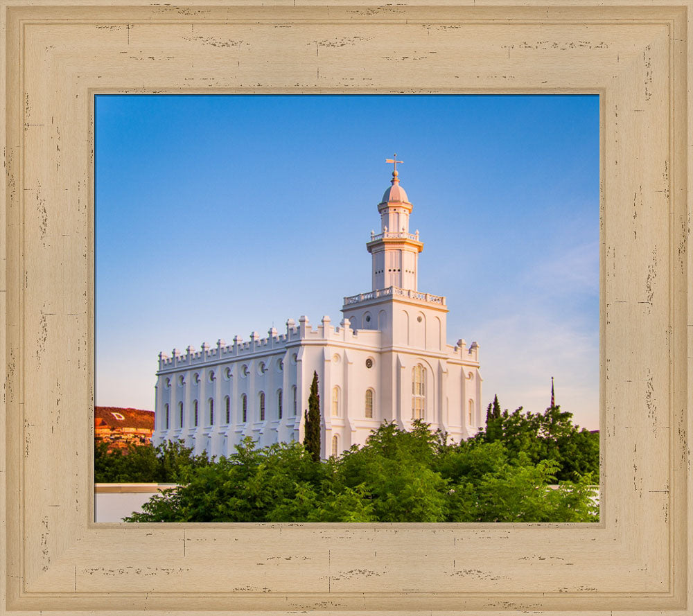 St George Temple - First Light by Scott Jarvie
