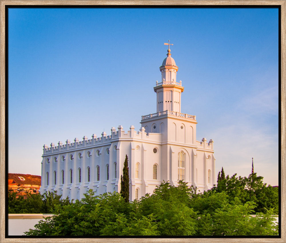 St George Temple - First Light by Scott Jarvie