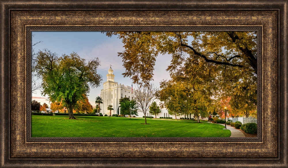 St George Temple - Fall Colors by Scott Jarvie