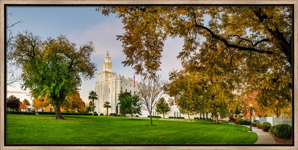 St George Temple - Fall Colors by Scott Jarvie