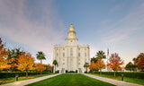 St George Temple - Autumn Path by Scott Jarvie