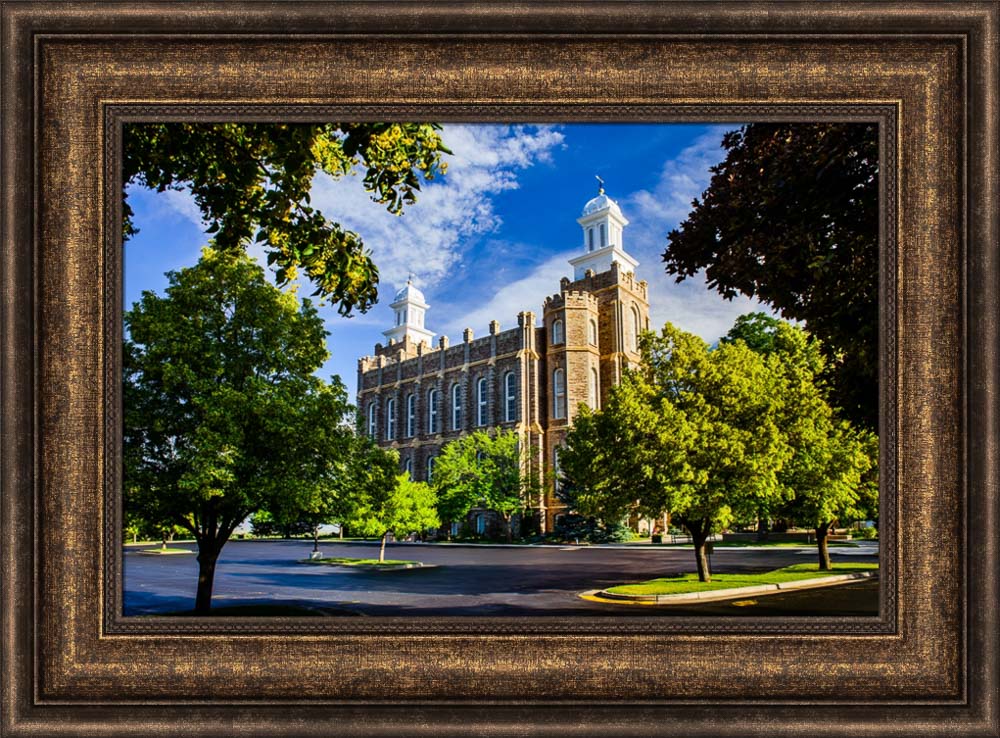 Logan Temple - Through the Trees by Scott Jarvie