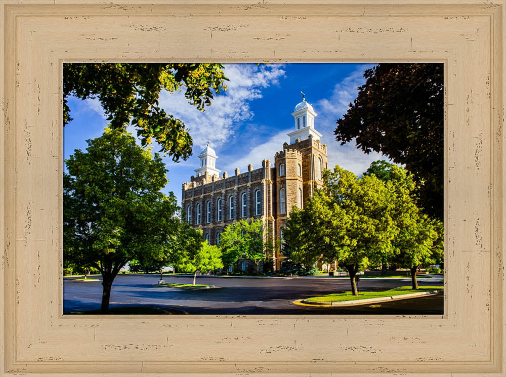 Logan Temple - Through the Trees by Scott Jarvie