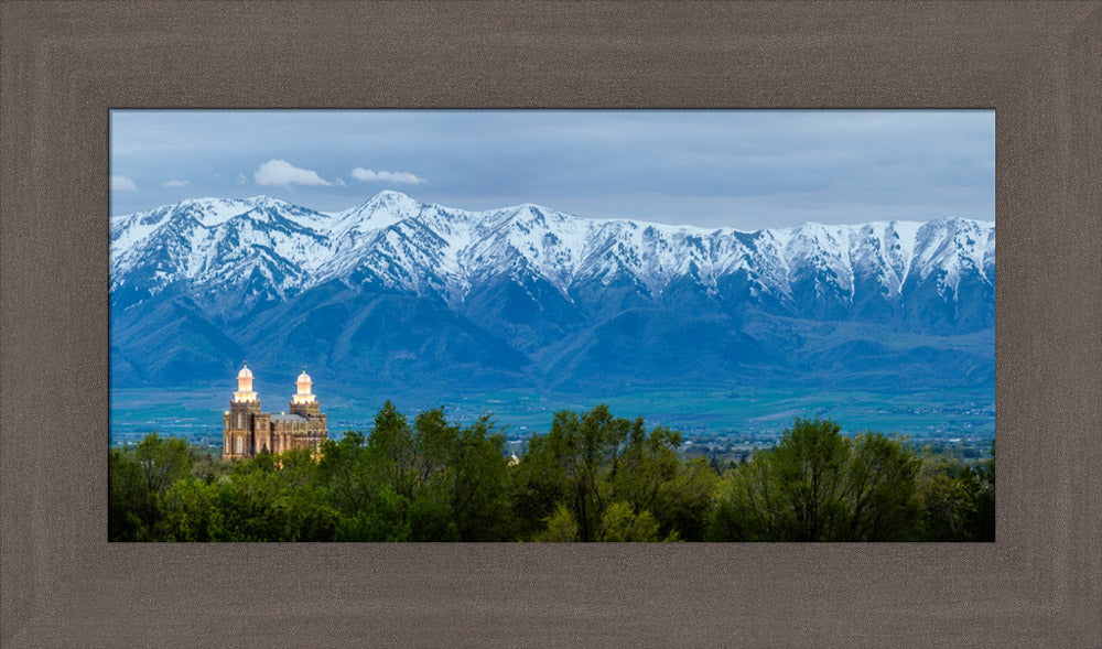 Logan Temple - Wellsville Mountains by Scott Jarvie