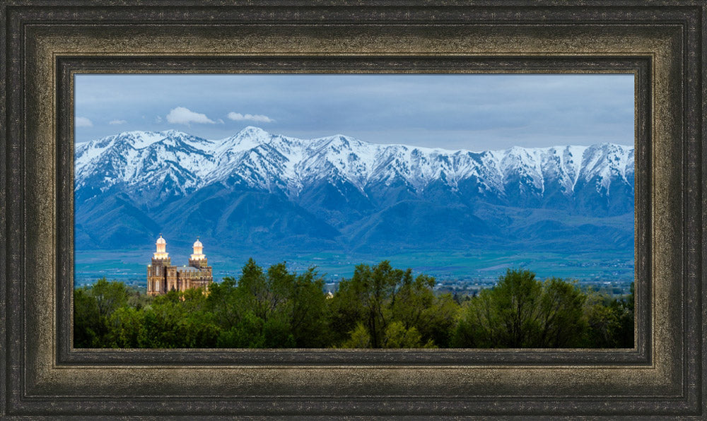 Logan Temple - Wellsville Mountains by Scott Jarvie