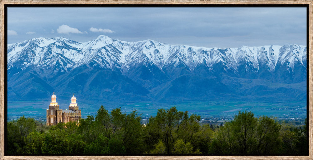 Logan Temple - Wellsville Mountains by Scott Jarvie