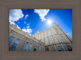 Manti Temple - From Below by Scott Jarvie