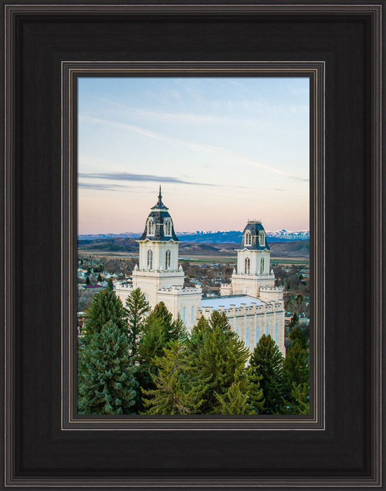 Manti Temple - Above the Trees by Scott Jarvie