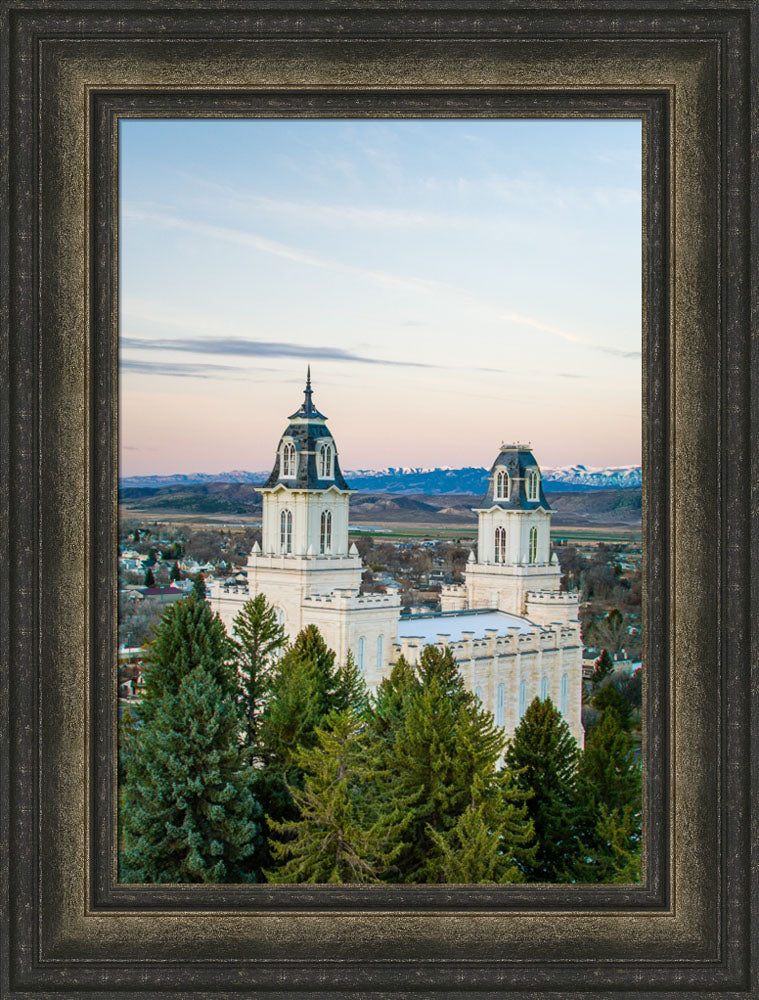 Manti Temple - Above the Trees by Scott Jarvie