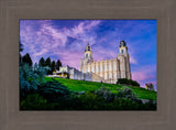 Manti Temple - Purple Sky by Scott Jarvie