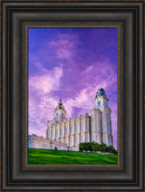 Manti Temple - Pink Sunrise by Scott Jarvie