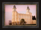 Manti Temple - Pink Sky by Scott Jarvie