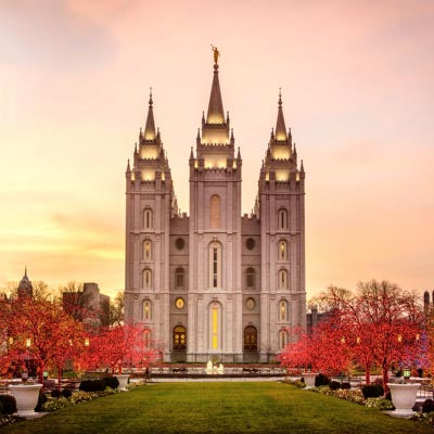 Salt Lake Temple - Christmas by Scott Jarvie