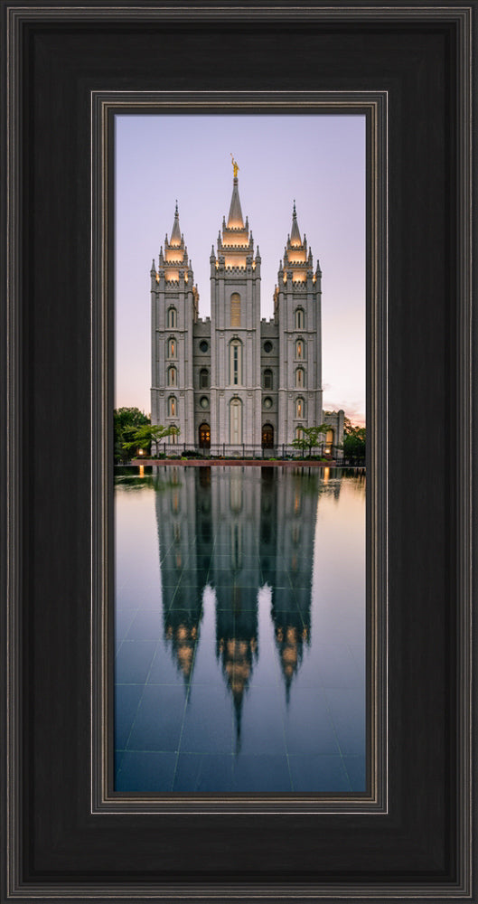 Salt Lake Temple - Tall Reflection by Scott Jarvie