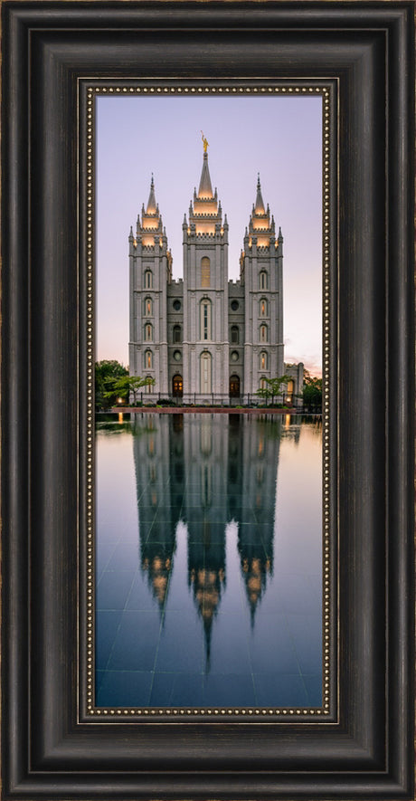 Salt Lake Temple - Tall Reflection by Scott Jarvie