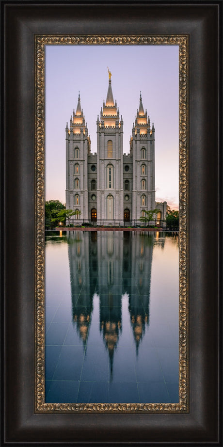 Salt Lake Temple - Tall Reflection by Scott Jarvie