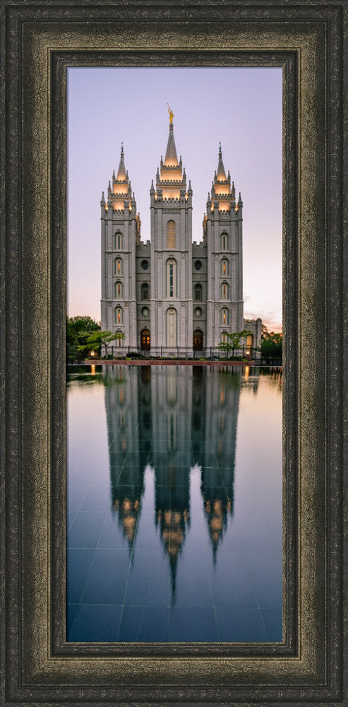 Salt Lake Temple - Tall Reflection by Scott Jarvie