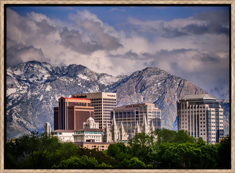 Salt Lake Temple - Downtown View by Scott Jarvie