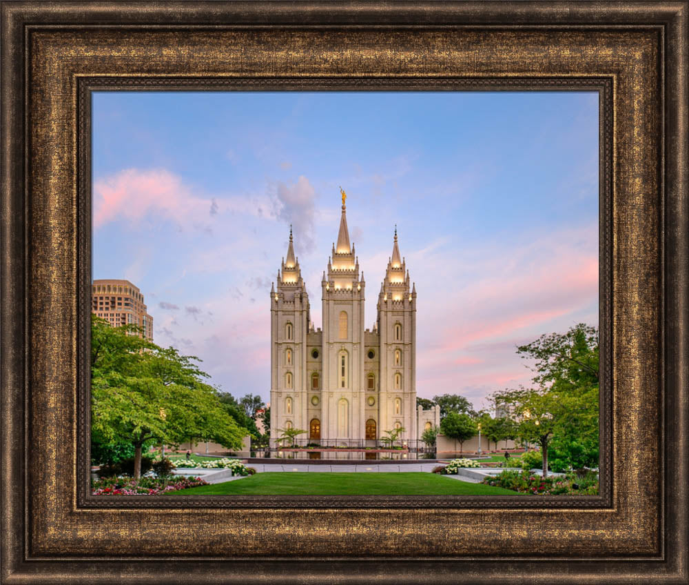 Salt Lake Temple - Spring Splendor by Scott Jarvie