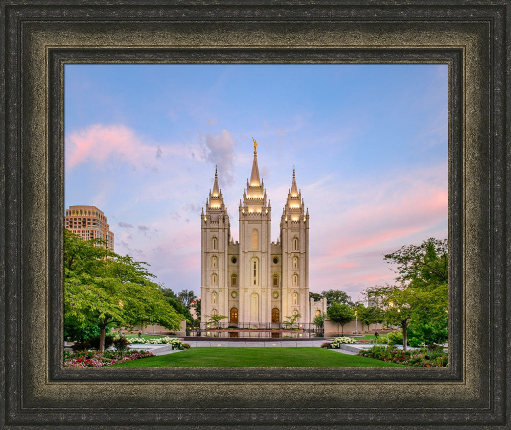 Salt Lake Temple - Spring Splendor by Scott Jarvie