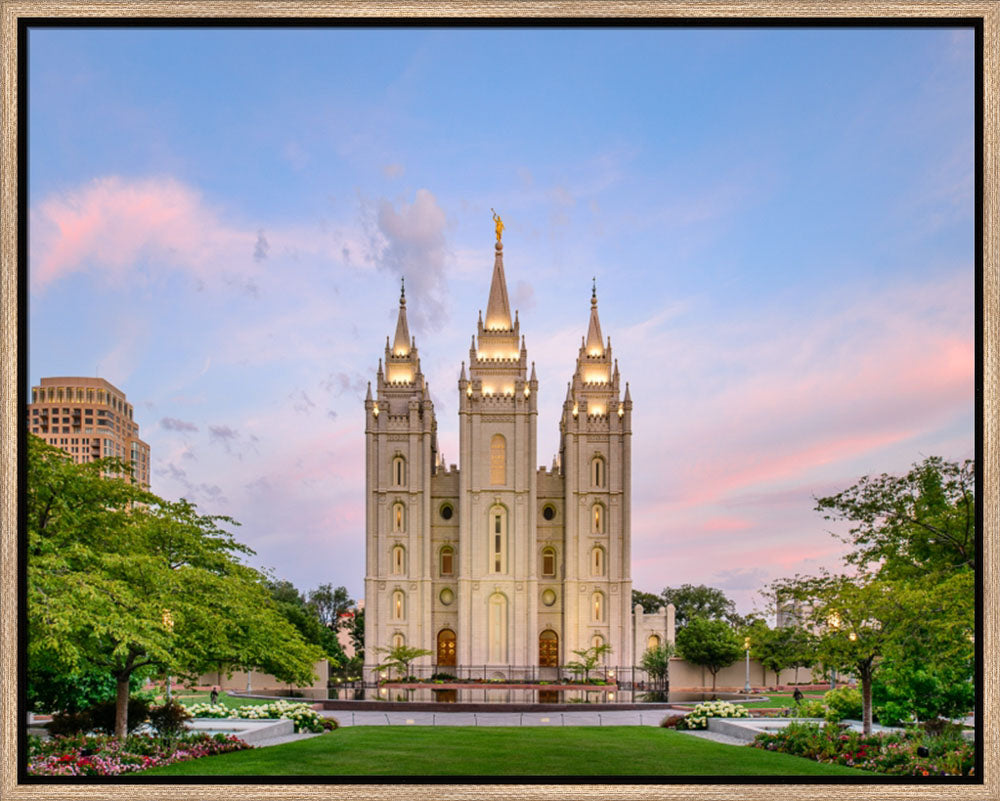 Salt Lake Temple - Spring Splendor by Scott Jarvie