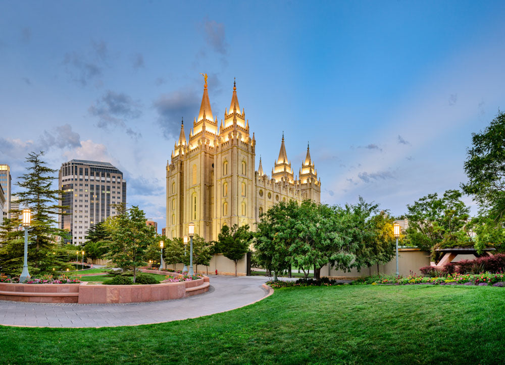Salt Lake Temple - Summer Evening by Scott Jarvie