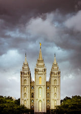 Salt Lake Temple - Storm Clouds by Scott Jarvie