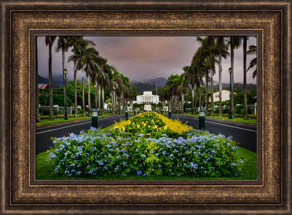 Laie Temple - Down the Road by Scott Jarvie