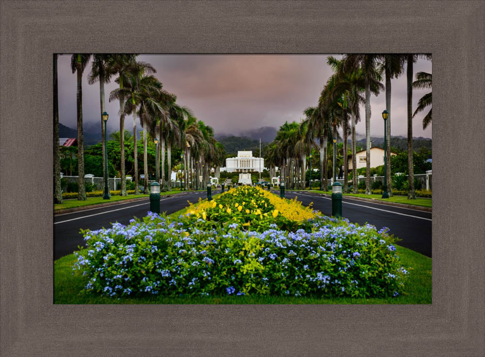 Laie Temple - Down the Road by Scott Jarvie