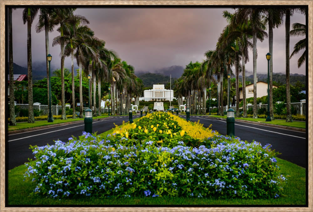 Laie Temple - Down the Road by Scott Jarvie