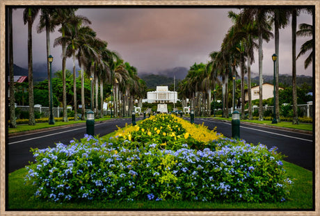 Laie Temple - Down the Road by Scott Jarvie