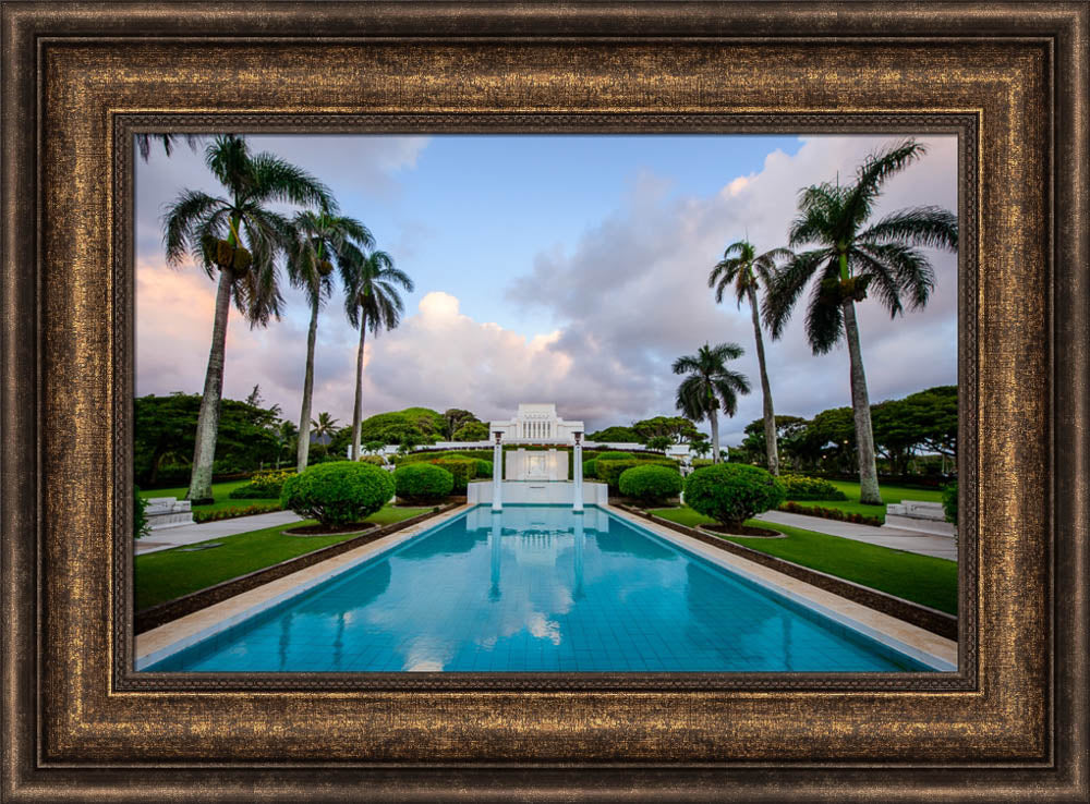 Laie Temple - Blue Reflection by Scott Jarvie