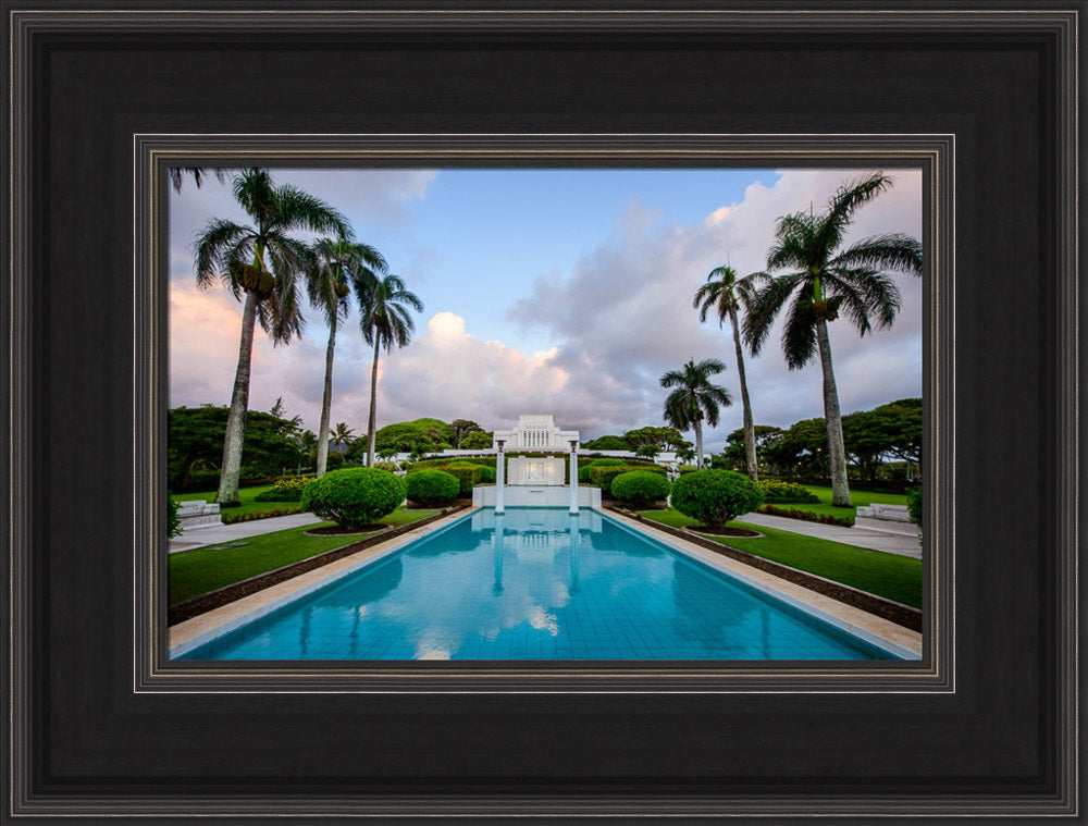 Laie Temple - Blue Reflection by Scott Jarvie