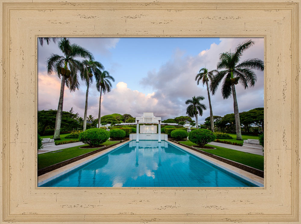 Laie Temple - Blue Reflection by Scott Jarvie