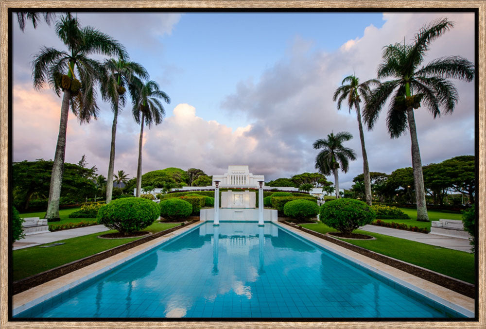 Laie Temple - Blue Reflection by Scott Jarvie