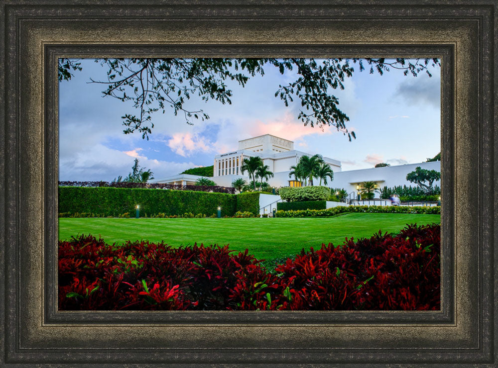 Laie Temple - Through the Trees by Scott Jarvie