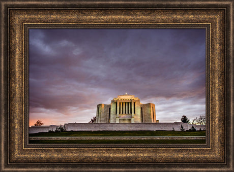 Cardston Temple - Purple Storm by Scott Jarvie