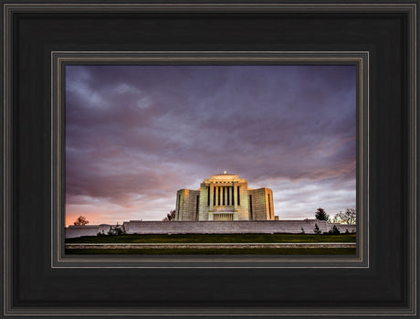 Cardston Temple - Purple Storm by Scott Jarvie