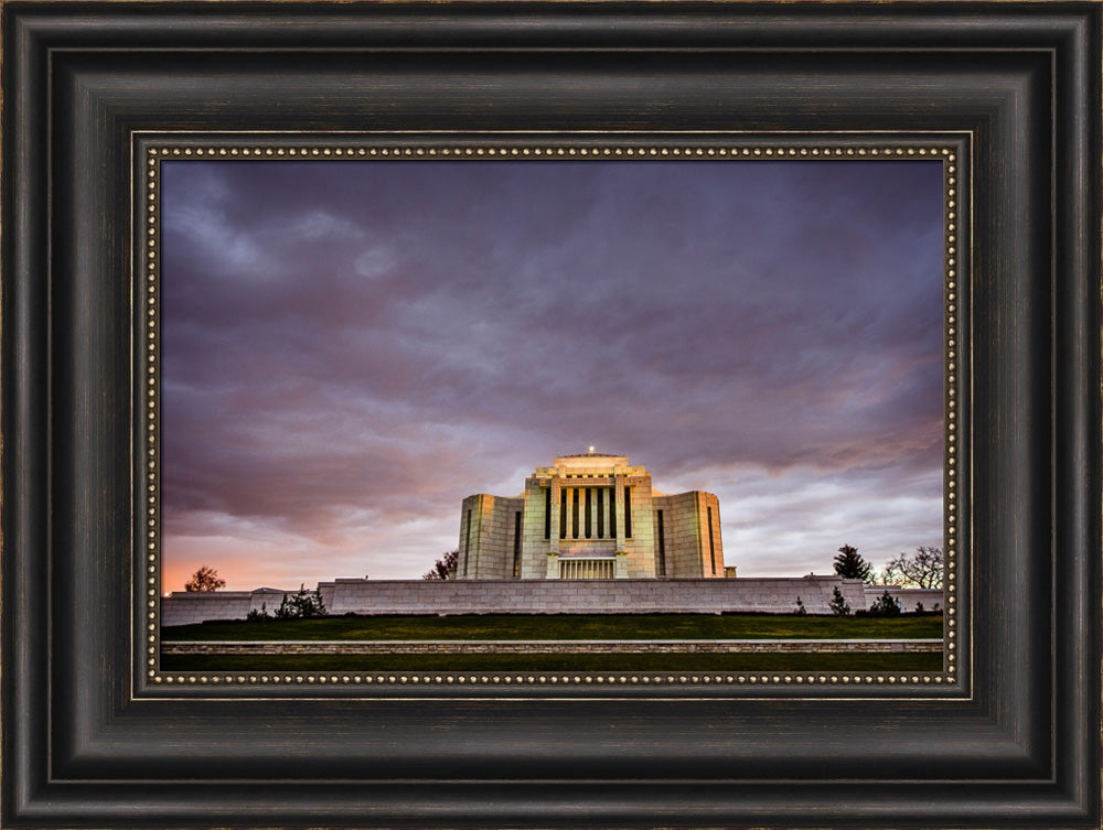 Cardston Temple - Purple Storm by Scott Jarvie