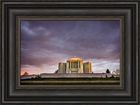 Cardston Temple - Purple Storm by Scott Jarvie