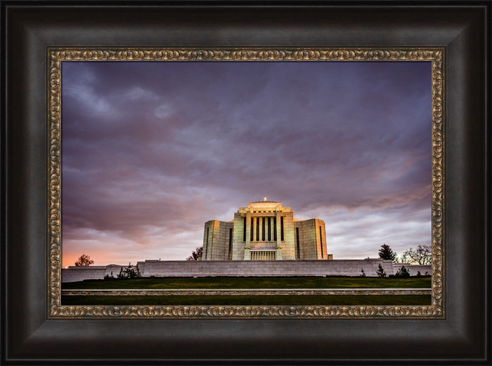 Cardston Temple - Purple Storm by Scott Jarvie