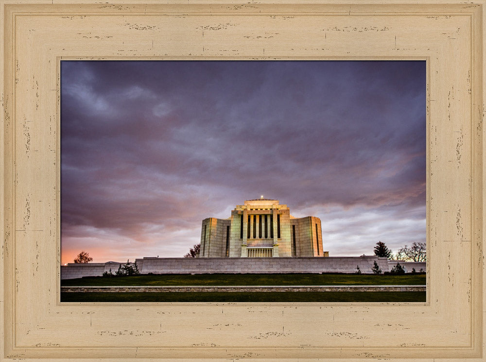 Cardston Temple - Purple Storm by Scott Jarvie