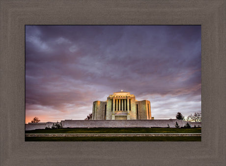 Cardston Temple - Purple Storm by Scott Jarvie