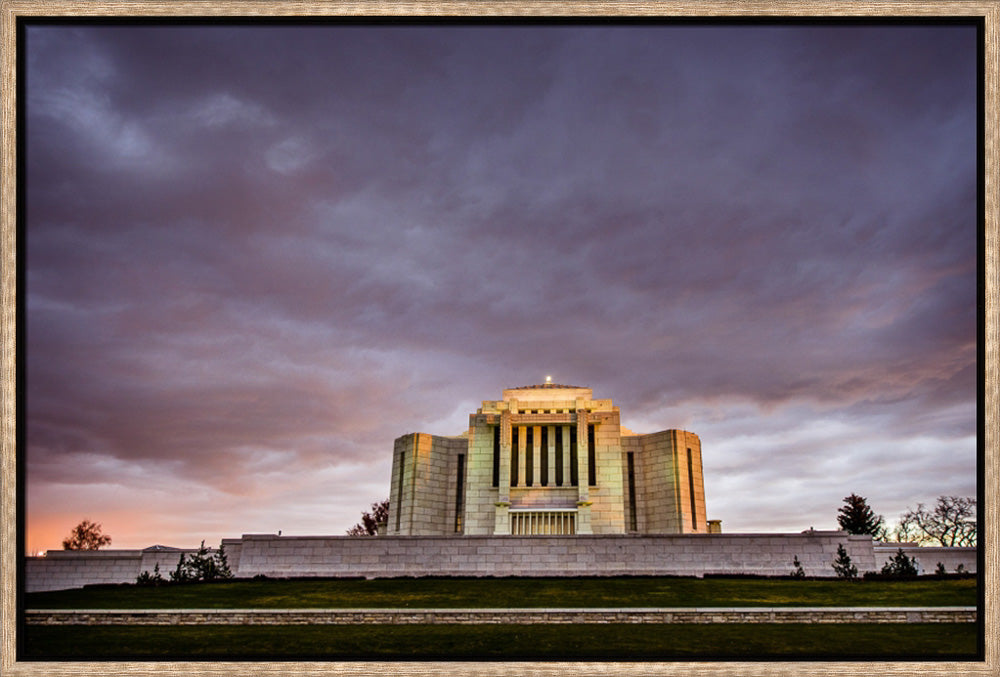 Cardston Temple - Purple Storm by Scott Jarvie